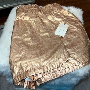 Target gold shine shorts